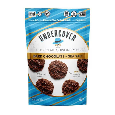 Undercover Dark Chocolate + Sea Salt Chocolate Quinoa Crisps - 3oz | Target