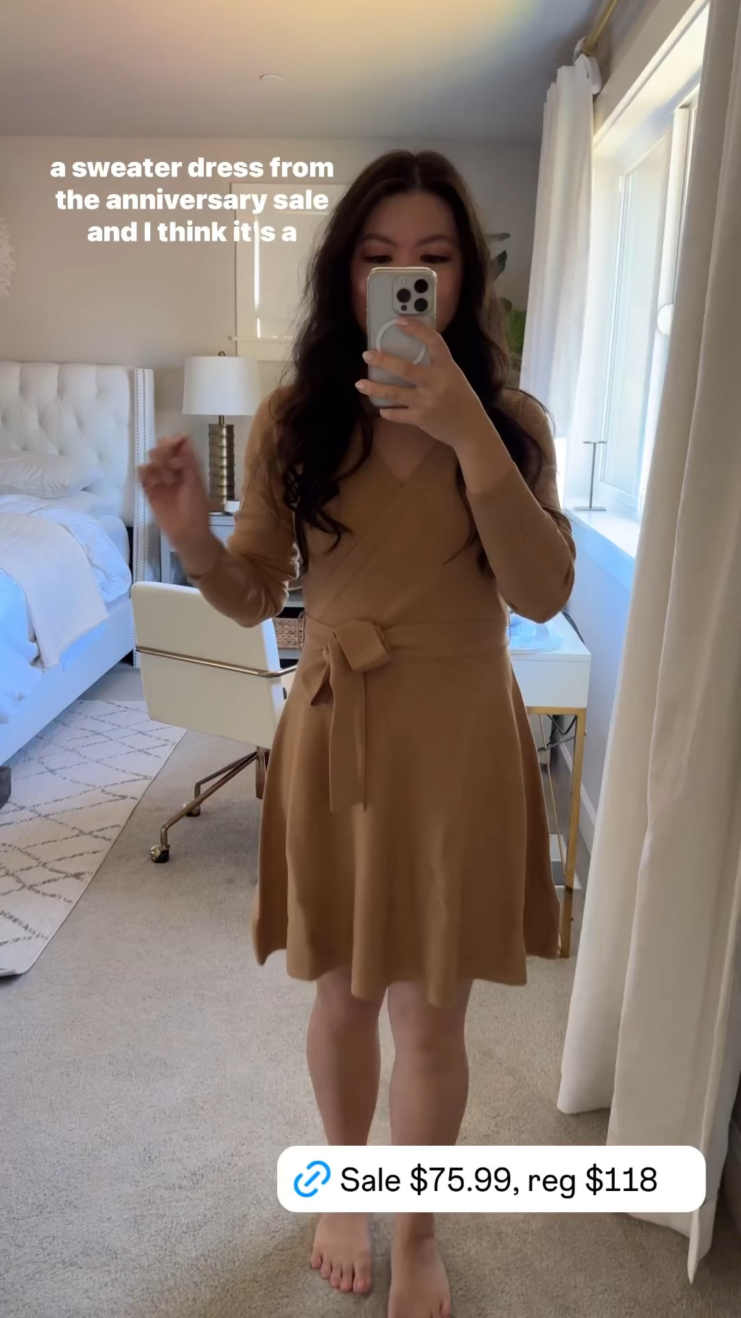 Long sleeve faux wrap sweater dress! It’s the last week of Nsale

#LTKFindsUnder100 #LTKxNSale #LTKStyleTip