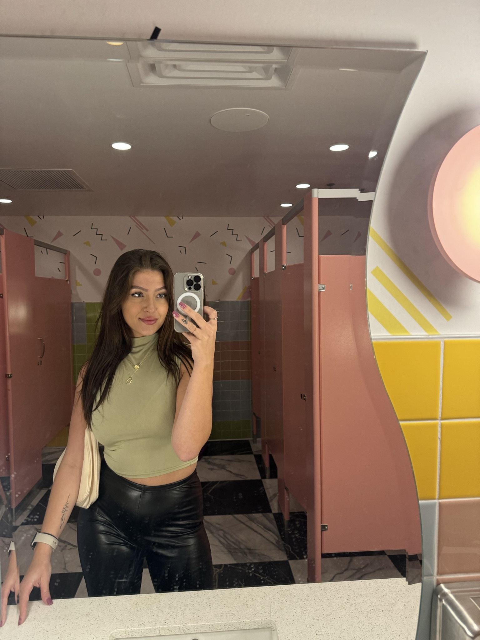 I’ve worn this outfit 3 times in the past month… oops! I love how simple, yet elegant the top is. Paired with leather pants & I’m ready for some fun! Simple AND classy

#LTKfindsunder50 #LTKstyletip