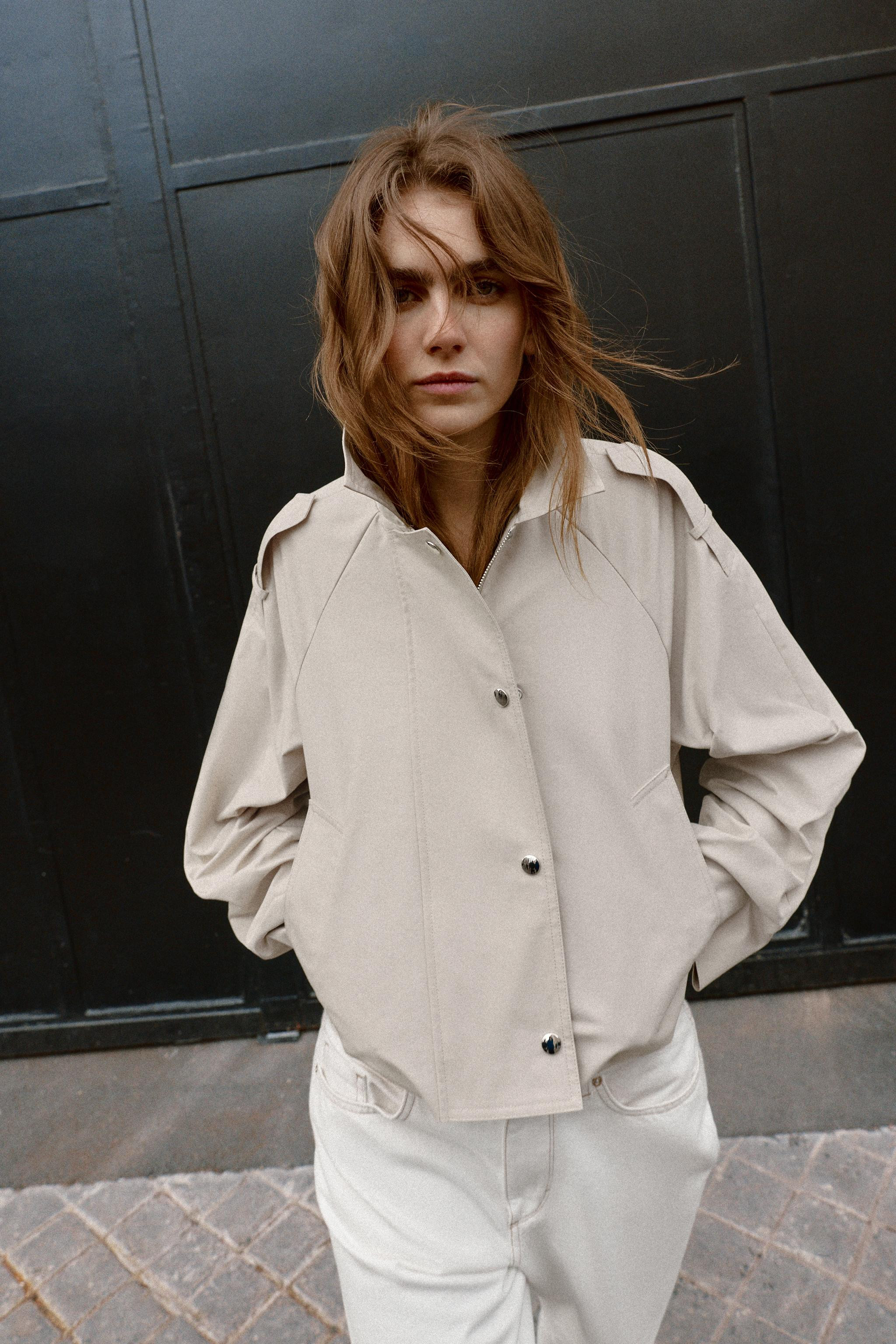 CROPPED DOUBLE BREASTED TRENCH | Zara US