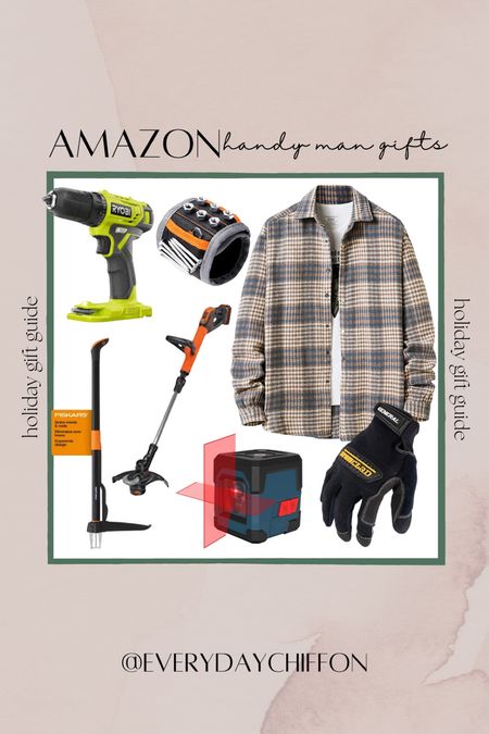 Amazon gift guide handy man gifts for him! 

Gifts for dad
Gifts for husband 
Holiday gifts
Gift guides
Amazon finds 
Lawn and garden tools
Drill

#LTKGiftGuide #LTKhome #LTKmens