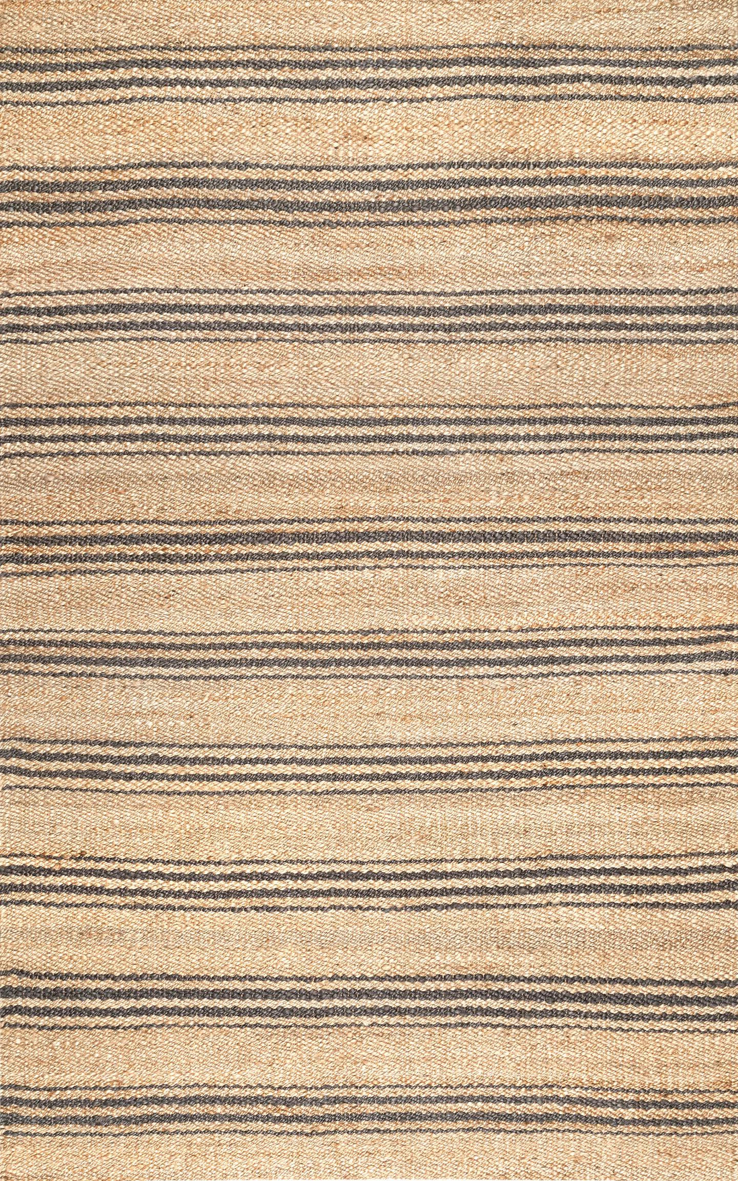 Natural Sycamore Striped Jute Area Rug | Wayfair North America