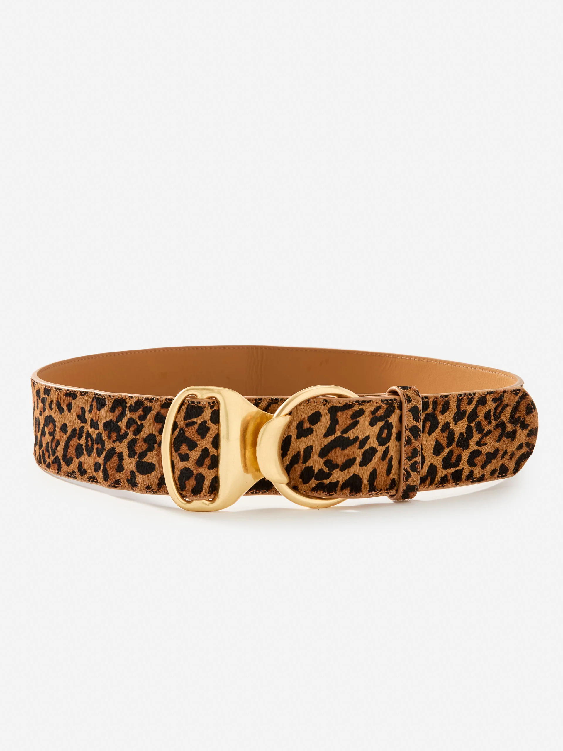 Isobel Pony Hair Belt in Leopard | J.McLaughlin