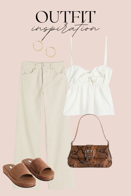 Summer Outfit Inspo ✨
white cropped top, shoulder bag, summer outfits, summer sandals, pants

#LTKunder50 #LTKstyletip