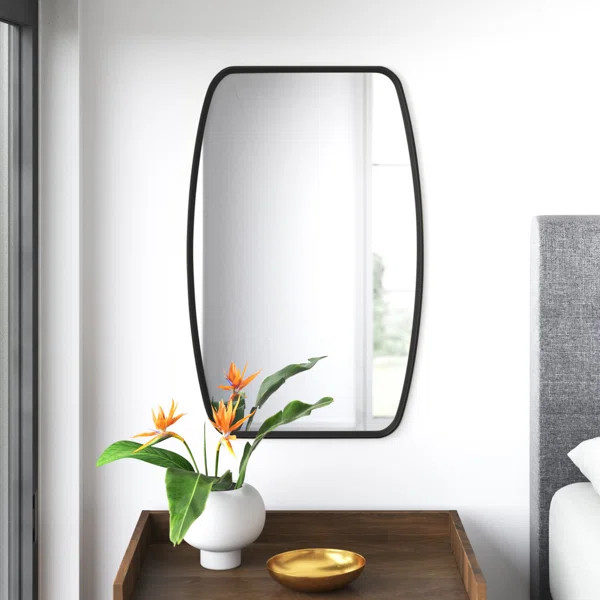 Creason Wood Flat Wall Mirror | Wayfair North America