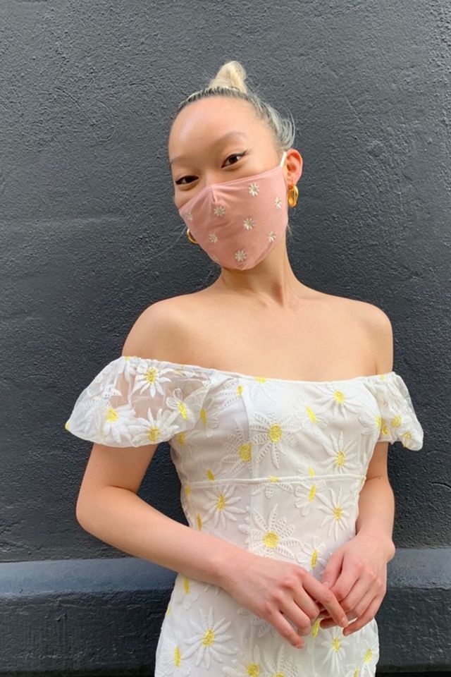 Embroidered Reusable Face Mask | Urban Outfitters (US and RoW)