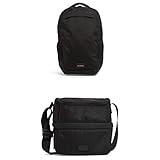 Vera Bradley womens Recycled Lighten Up Reactive Grand Backpack Bookbag, Black, One Size US withVera | Amazon (US)