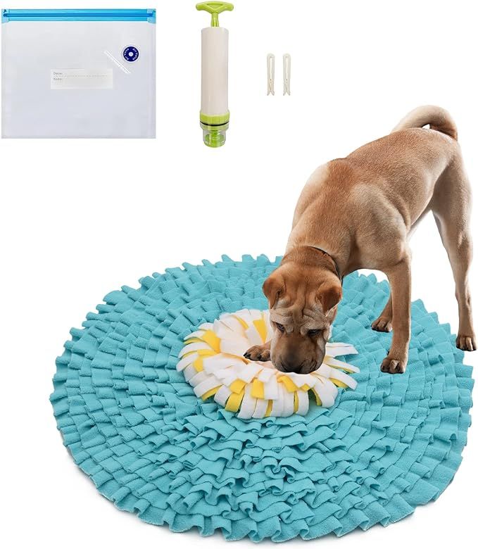 Dolzzeiy Snuffle Mat Dog Feeding Mat Nosework Mat Machine Washable Foraging Mat Playing Mat Pet T... | Amazon (US)