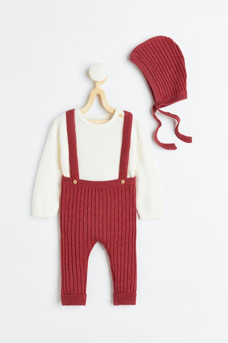 3-piece Fine-knit Cotton Set | H&M (US + CA)