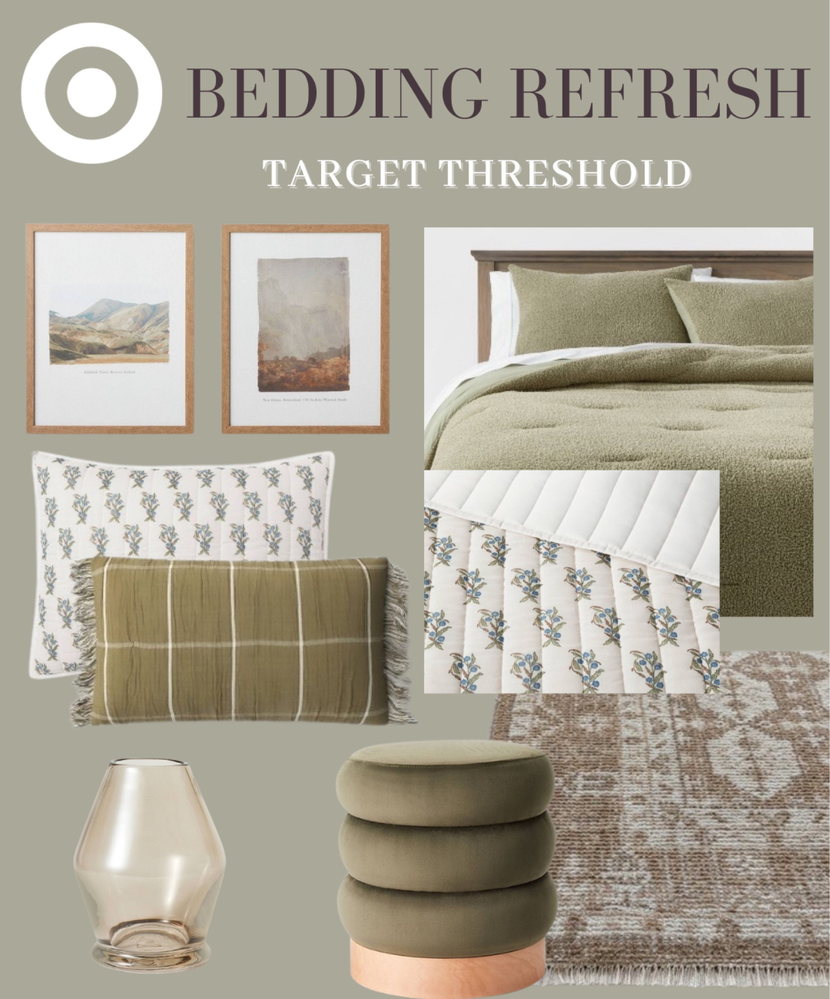 Ready for a bedroom refresh? Target Circle Week ends today but there’s still time to get 20% off all Target bedding, including these pretty fall quilts. & hint, ALL Casaluna bedding is on sale 😍 


Fall bedding, neutral bedding, neutral bedroom, green quilt, Target circle week, #targetdeals #target #targetstyle #targetstylehome #bedroominspo #bedding #bedroomrefresh #neutralbedroom #studiomcgee #thresholdwithstudiomcgee 


#LTKhome #LTKsalealert #LTKfamily