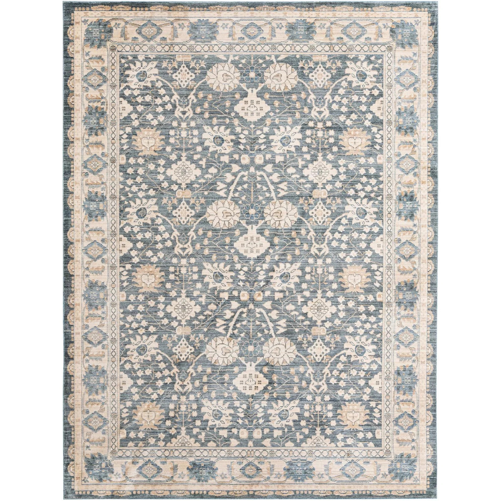 Rugs.com Noble Collection Rug – 7' 10 X 10' 10 Blue Green Medium Rug Perfect For Living Rooms, ... | Walmart (US)
