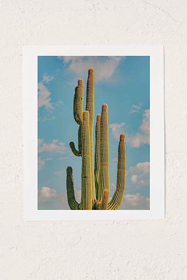 Laura Murray Sky Cactus Art Print | Urban Outfitters (US and RoW)