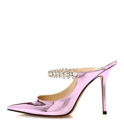 Metallic Patent Crystal Bing 100 Pumps 36 Mauve | FASHIONPHILE (US)