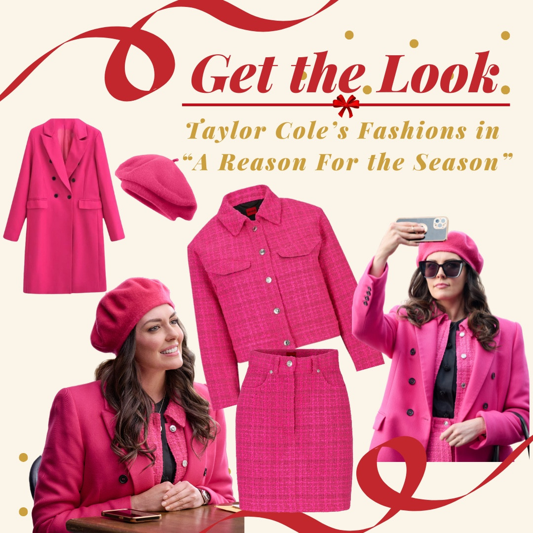 Get the Lʘʘk: Taylor Cole's Fashions in "A Reason For The Season"
"A Reason for the Season" premieres tonight on Hallmark Mystery. I've seen several promo pics from the movie and just had to share Taylor Cole's stylish fashions. Fortunately, I was able to find several of her pieces seen in the movie, and I wanted to let you know where to find them with you.

Most of all, I love her "Pretty in Pink" outfit, featured first below. It screams "Legally Blonde" or "Barbie." Taylor's fashions evolve, and so does her character in the movie. Check out her fashions below and click HERE to see other fashions seen on Hallmark Channel.


#LTKStyleTip #LTKSeasonal #LTKHoliday