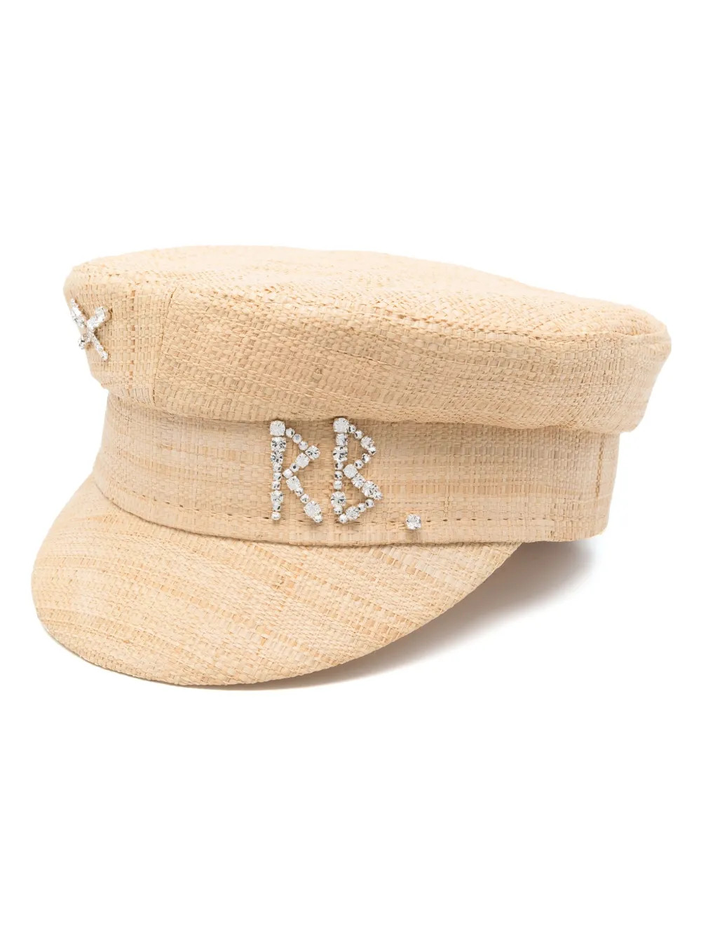 Ruslan Baginskiy Raffia Baker Boy Cap | Neutrals | FARFETCH | Farfetch Global
