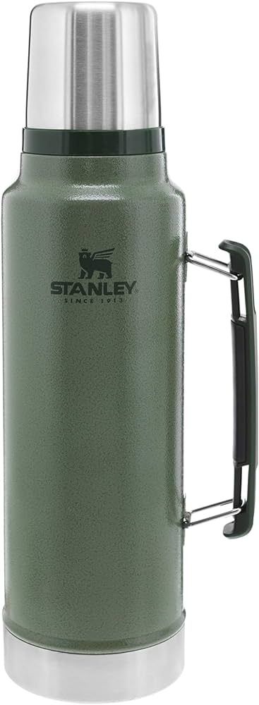 Stanley Classic Vacuum Insulated Wide Mouth Bottle -BPA-Free 18/8 Stainless Steel Thermos for Col... | Amazon (US)