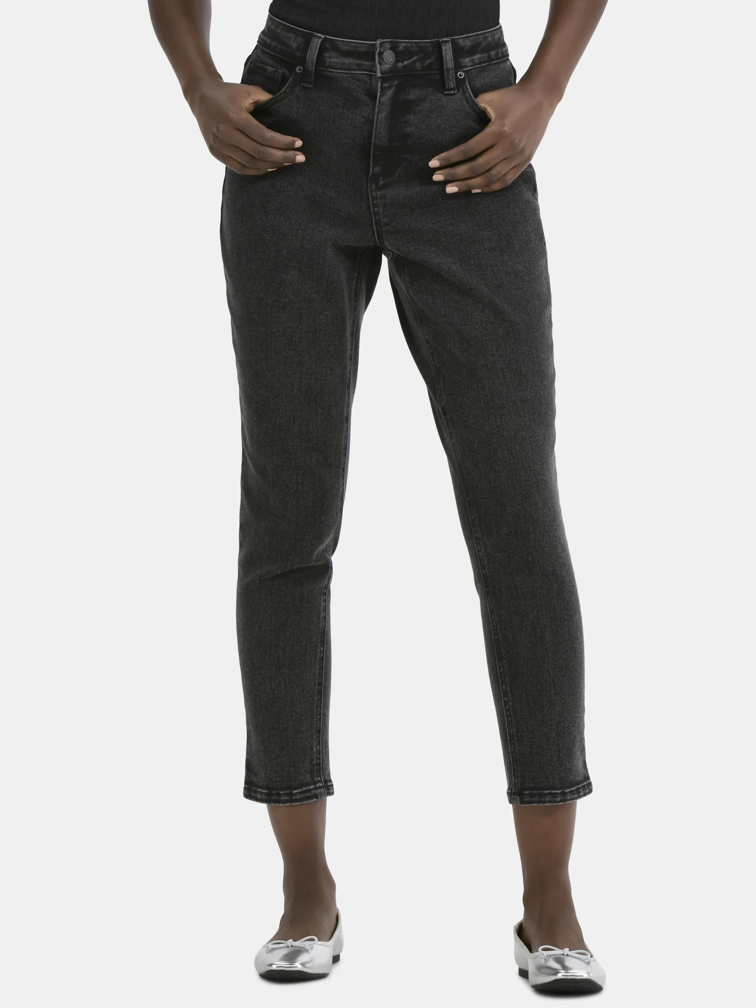 Time and Tru Women's High Rise Mom Jeans, 27" Inseam, Sizes 0-20 - Walmart.com | Walmart (US)