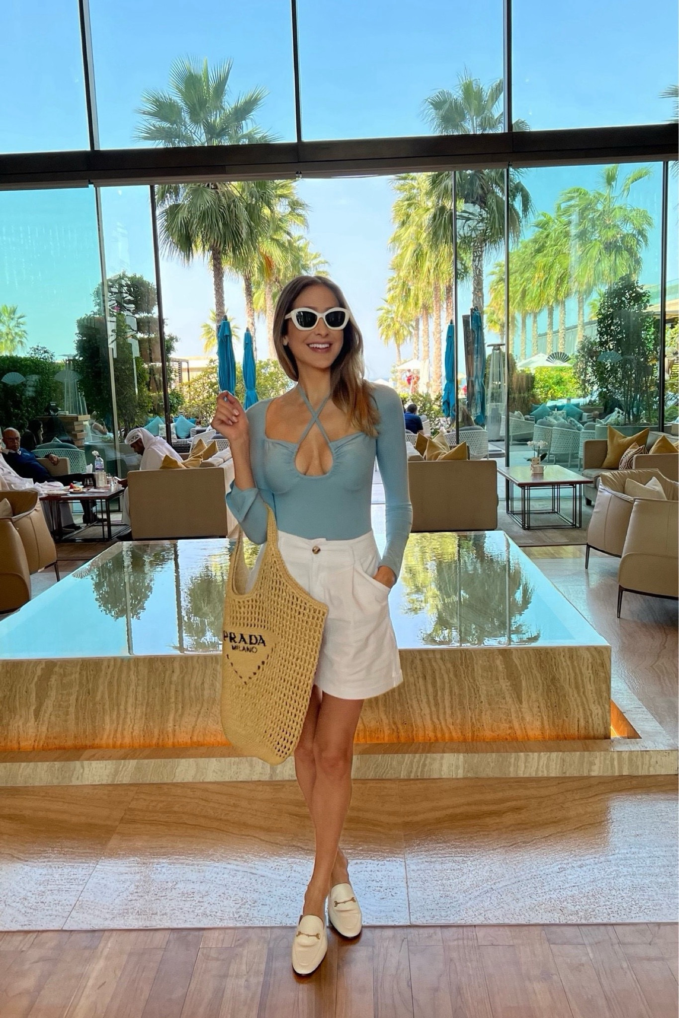 Chic and comfortable resort outfit idea 
Everything fits true to size 
Wearing a size small on pants and top 

#LTKfindsunder50 #LTKover40 

#LTKSeasonal