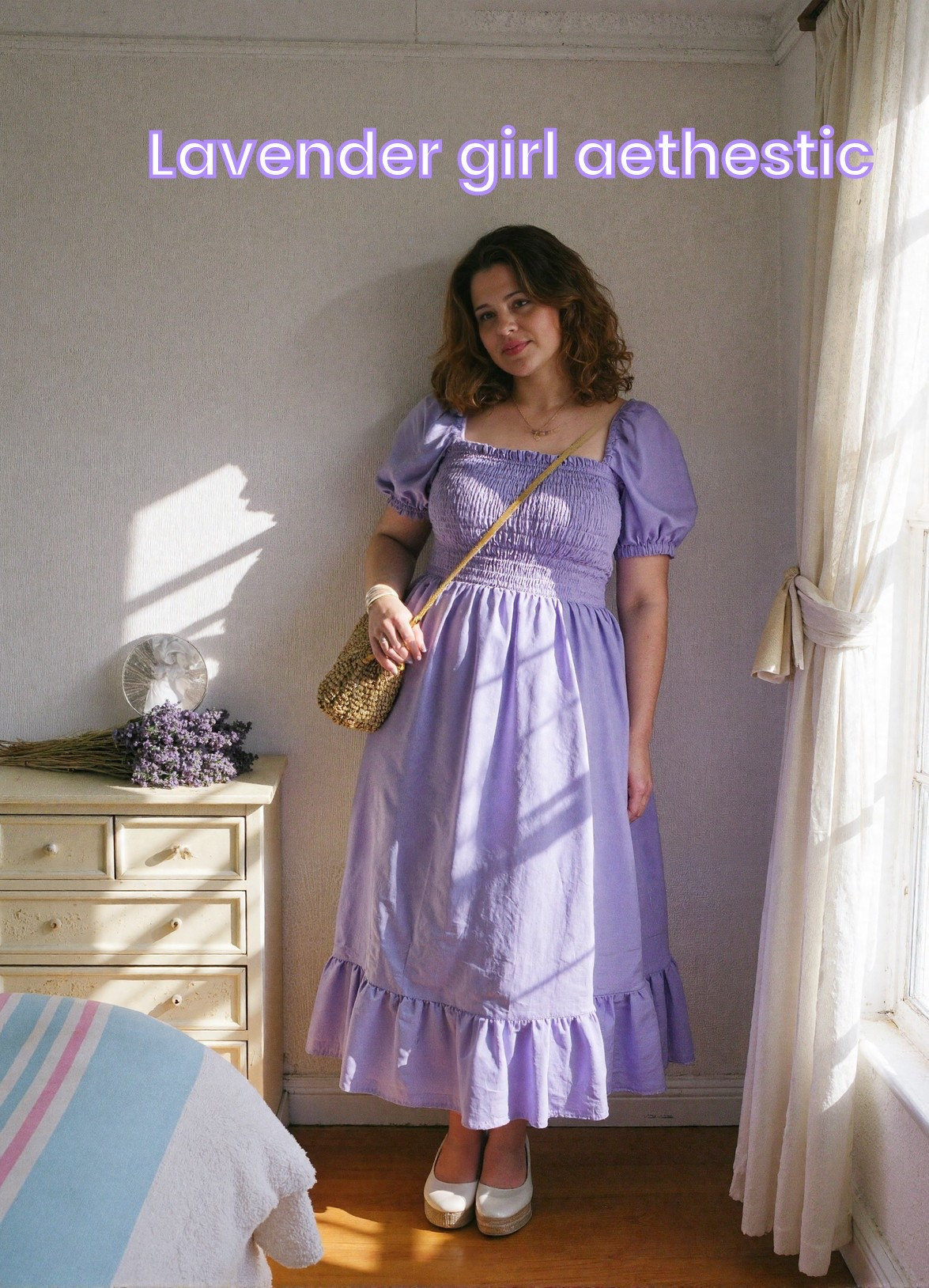 Feeling dreamy in lavender 🕊️ My go-to dress for sunlit mornings & coffee dates. Tap to shop & bring this aesthetic home 💜✨ 

#LTKPetite #LTKFindsUnder100 #LTKSummerEdit