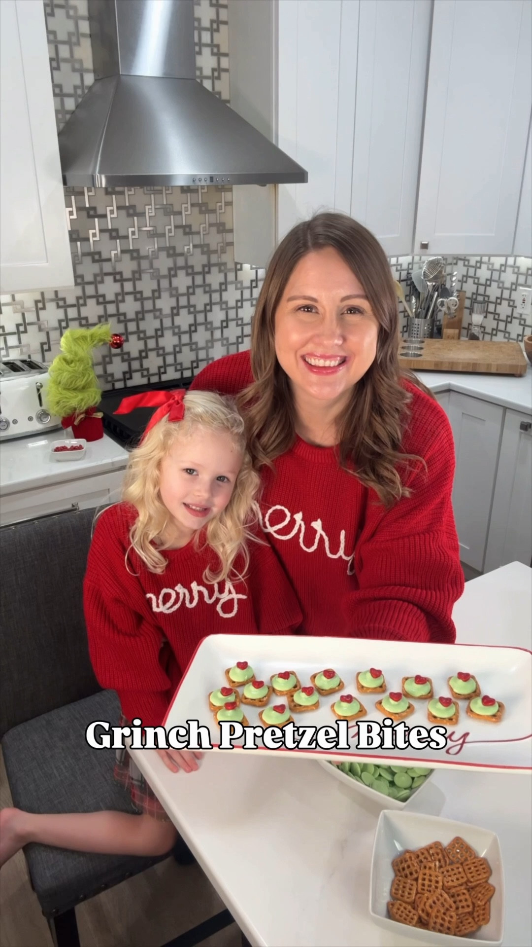 These little Grinch pretzel bites might just steal the show 🎄💚 Sweet + salty + SO easy! Just melt green candy melts over pretzel snaps, pop them in the oven, and finish with a red candy heart to show the Grinch’s heart growing three sizes. Perfect for holiday snacking, parties, or gifting to spread a little Grinchmas cheer! ❤️✨

#GrinchTreats #HolidaySnacks #Grinchmas #HolidayTreats #FestiveFood #LTKFamily #Christmas 

#LTKGiftGuide #LTKSeasonal #LTKHoliday