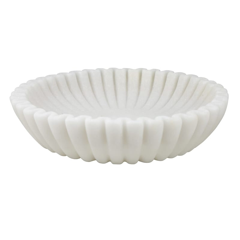 White Scalloped Bowl, 11.8" | At Home
