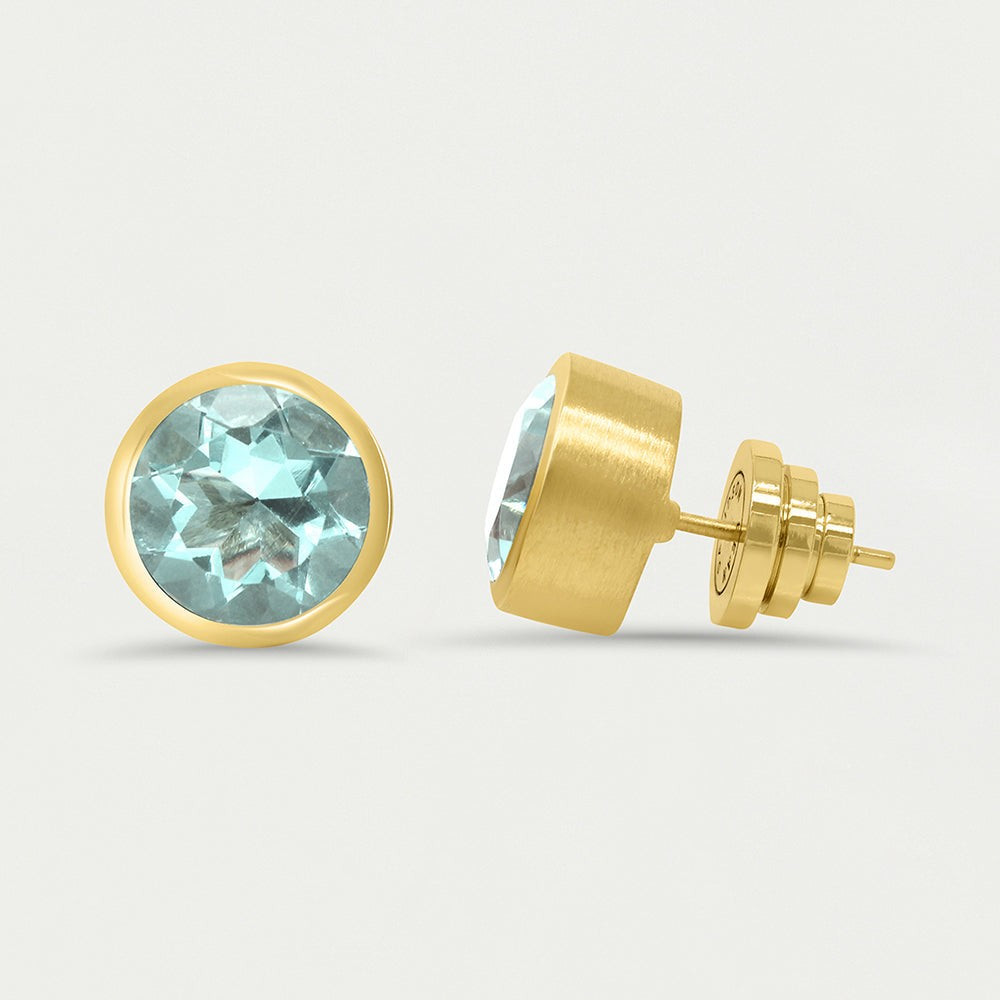 Signature Large Knockout Studs - New Aquamarine | Dean Davidson
