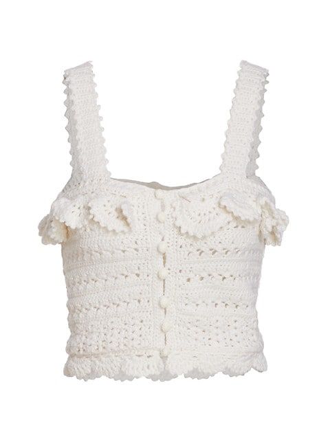 Rylee Crochet Crop Top | Saks Fifth Avenue