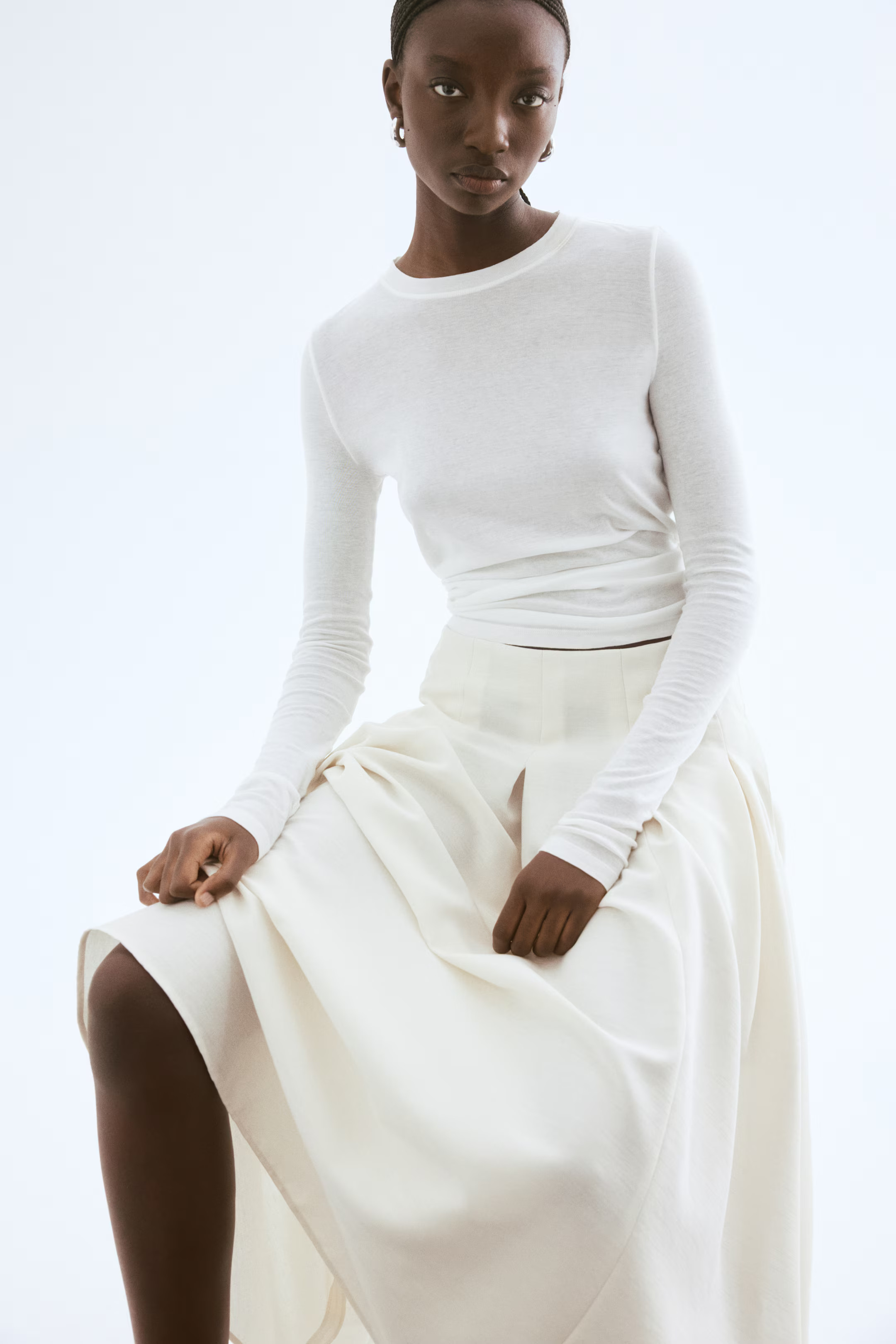 Long Pleated Skirt | H&M (US + CA)