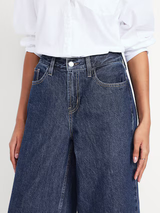 Mid-Rise Wow Baggy Wide-Leg Jeans | Old Navy (US)