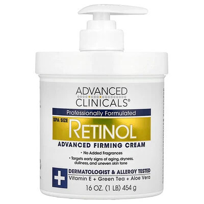 Advanced Clinicals, Retinol, Advanced Firming Cream, 16 oz (454 g) | iHerb