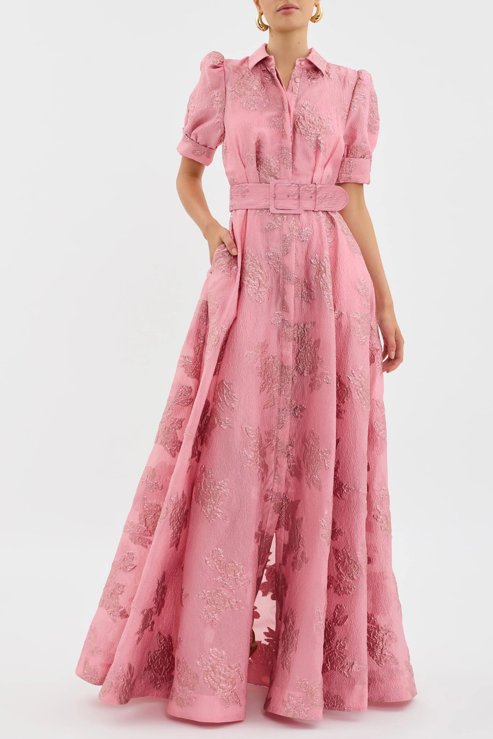 Annette Button Gown Pink | Rebecca Vallance (Global)