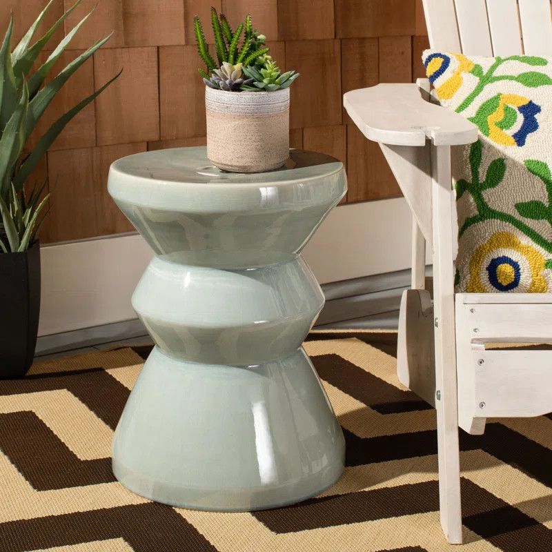 Oakside 19'' Tall Ceramic Garden Stool | Wayfair North America