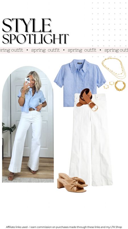 Spring outfit idea
White jeans outfit 