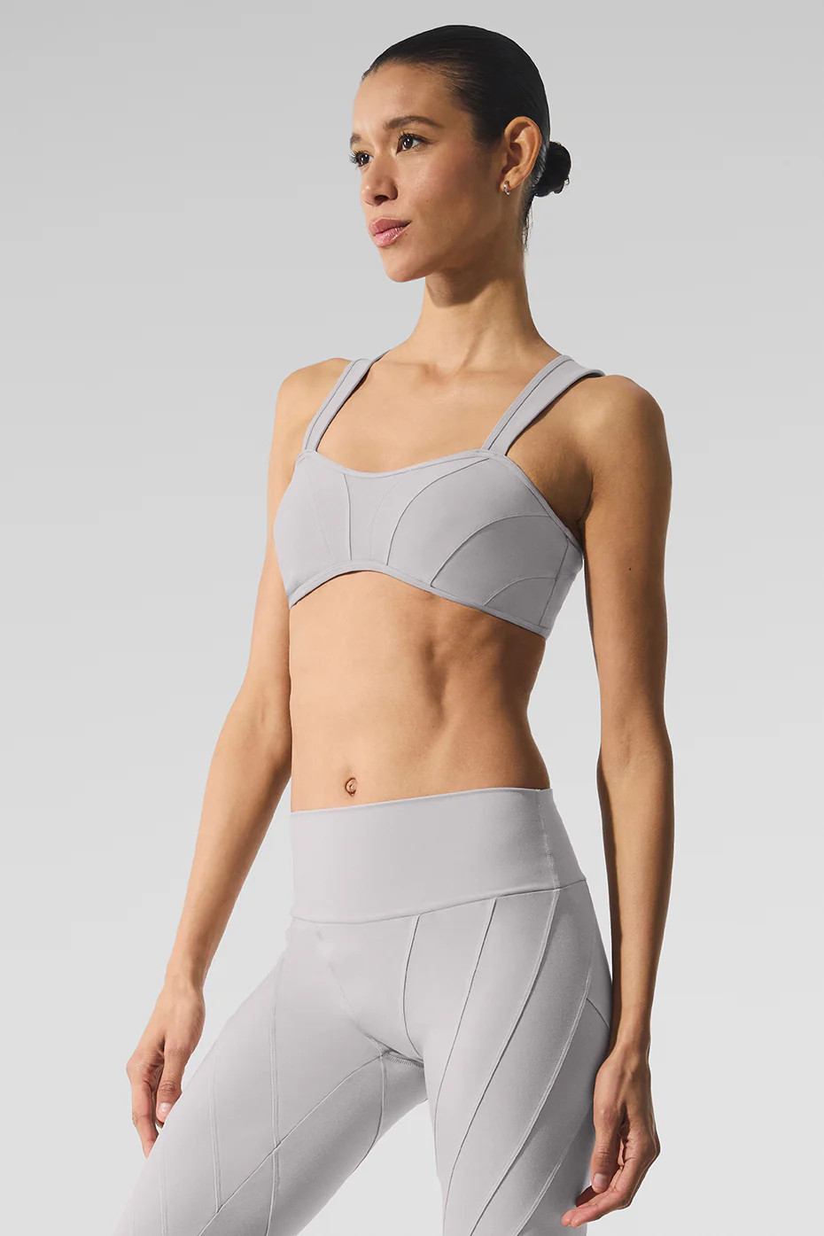 Alo Yoga� | Washed Alosoft Sunray Bra in Grey Sky Wash, Size: 2XS | Alo Yoga
