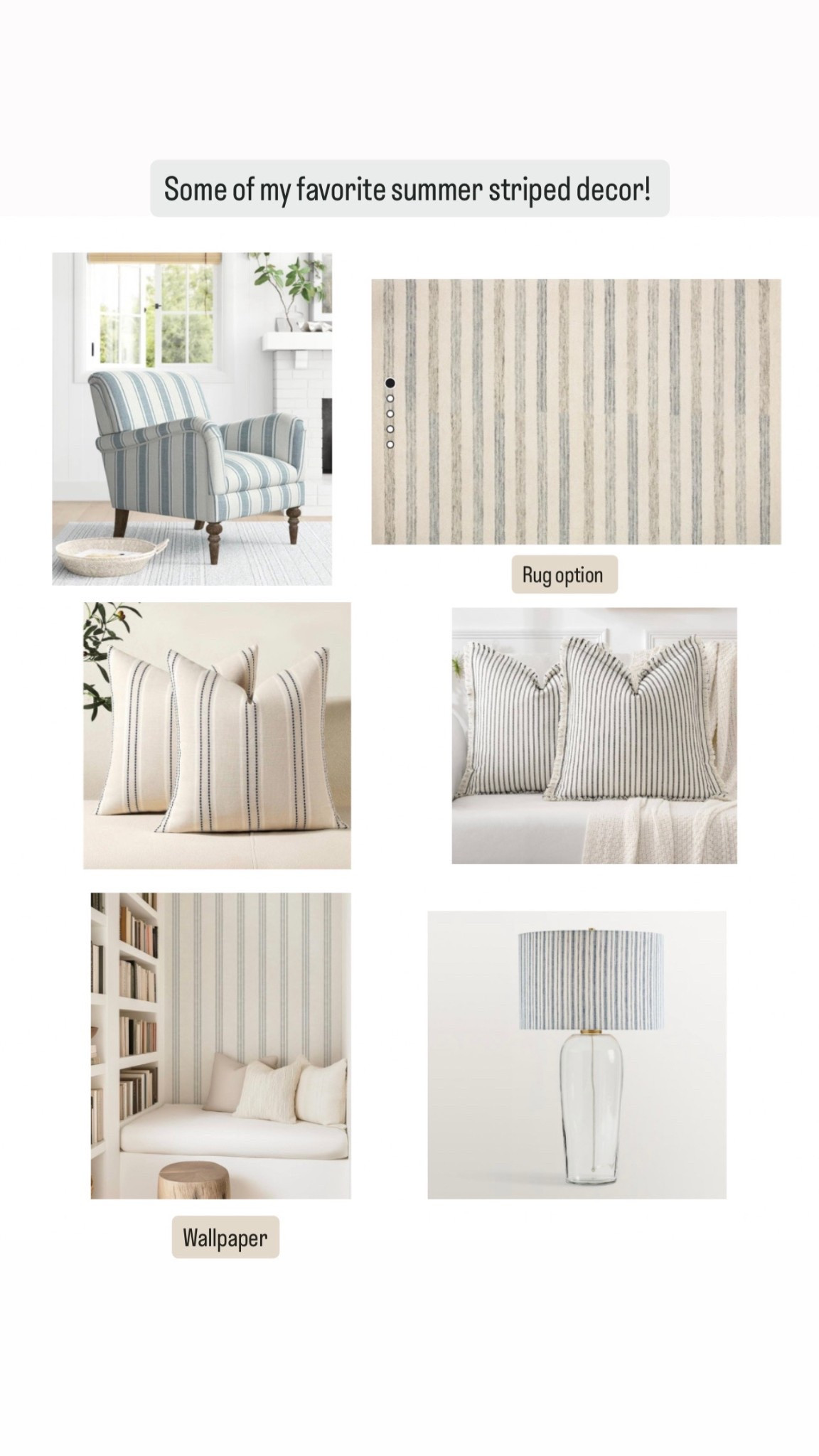 Stripes are classic but also trending in home decor right now. Sharing a few of my favorite striped decor finds with you! 

#LTKHome