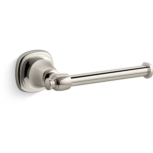 KOHLER Florez Vibrant Polished Nickel Wall mount Single post Toilet Paper Holder 1 -Rolls | Lowe's