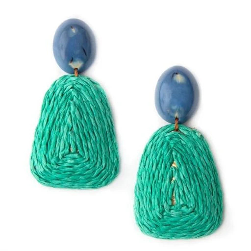 Caribbean Emerald Classy Earrings Teal | Casual Chic Boutique