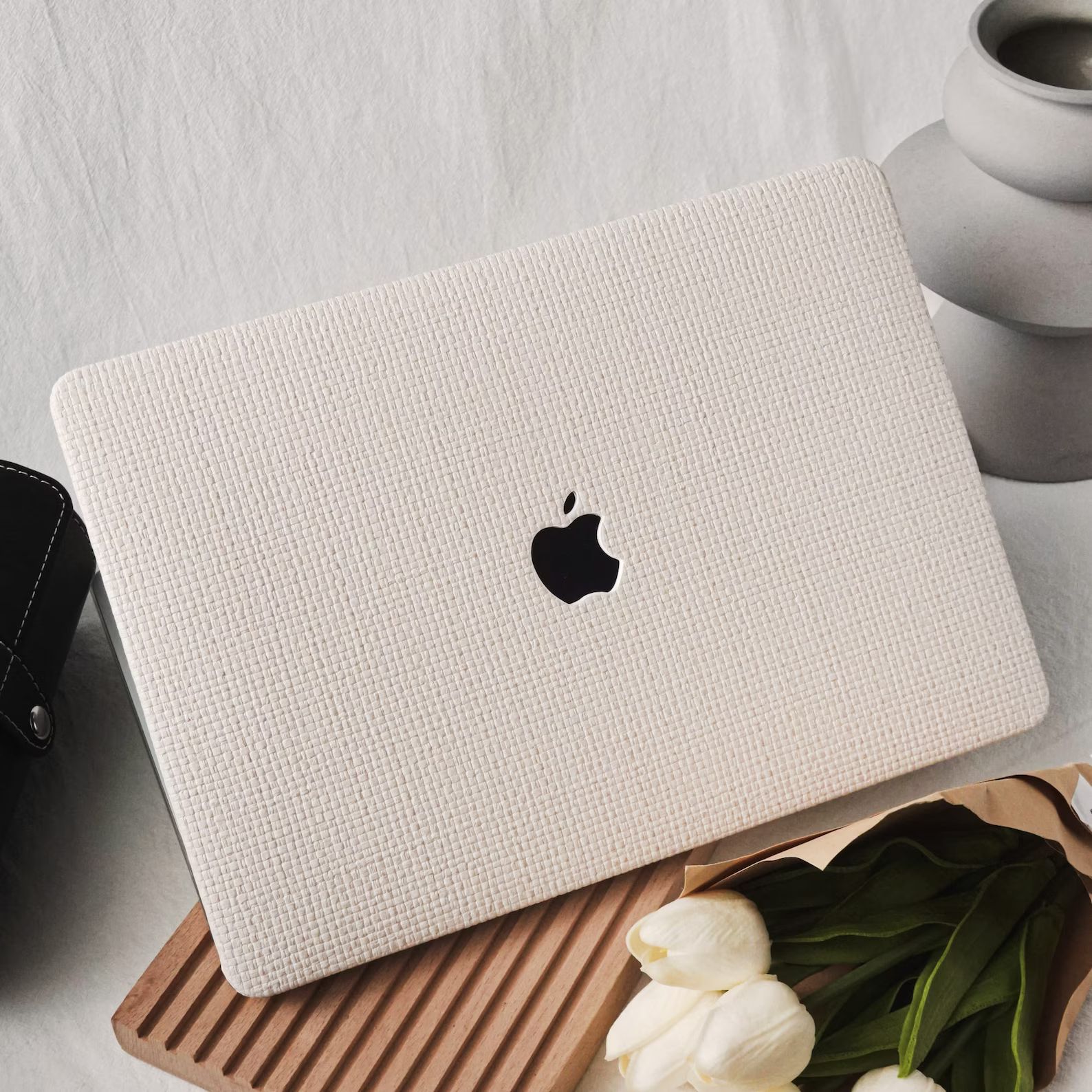 Beige Check Leather Case Monuments Case MacBook Pro 13M1 macbook pro 14 inch 15 16 Touch Bar Reti... | Etsy (US)