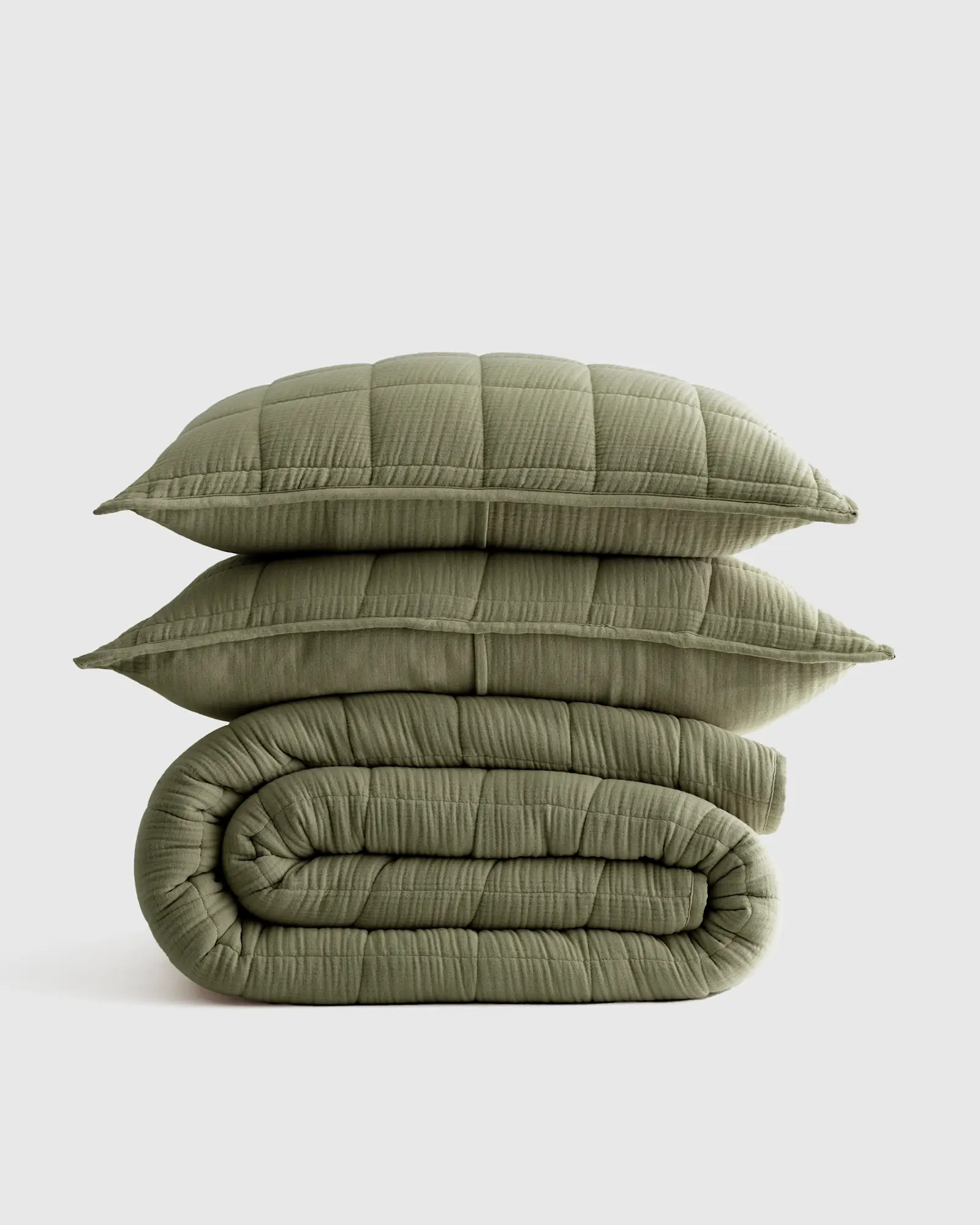 Organic Airy Gauze Box Quilt Set | Quince