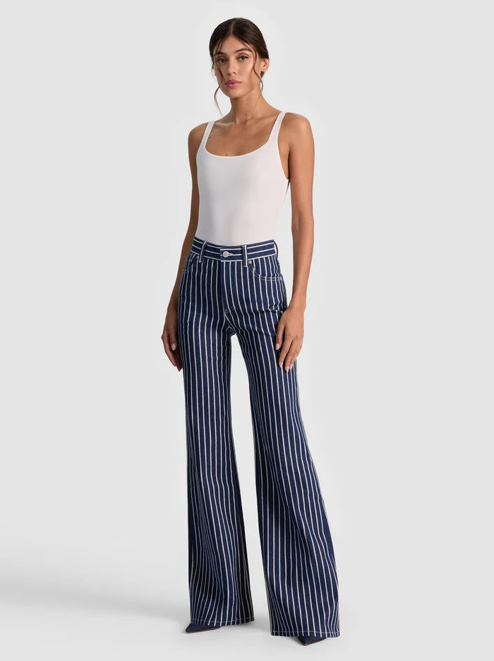 CHIC STRIPED JEAN | Alice + Olivia
