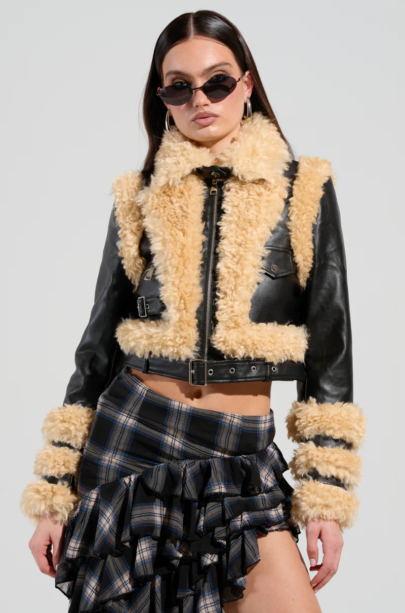 YURI SHERPA MOTO JACKET | AKIRA