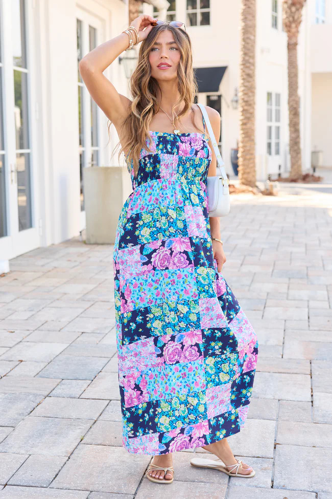 Aria Black Floral Maxi Dress SALE | Pink Lily