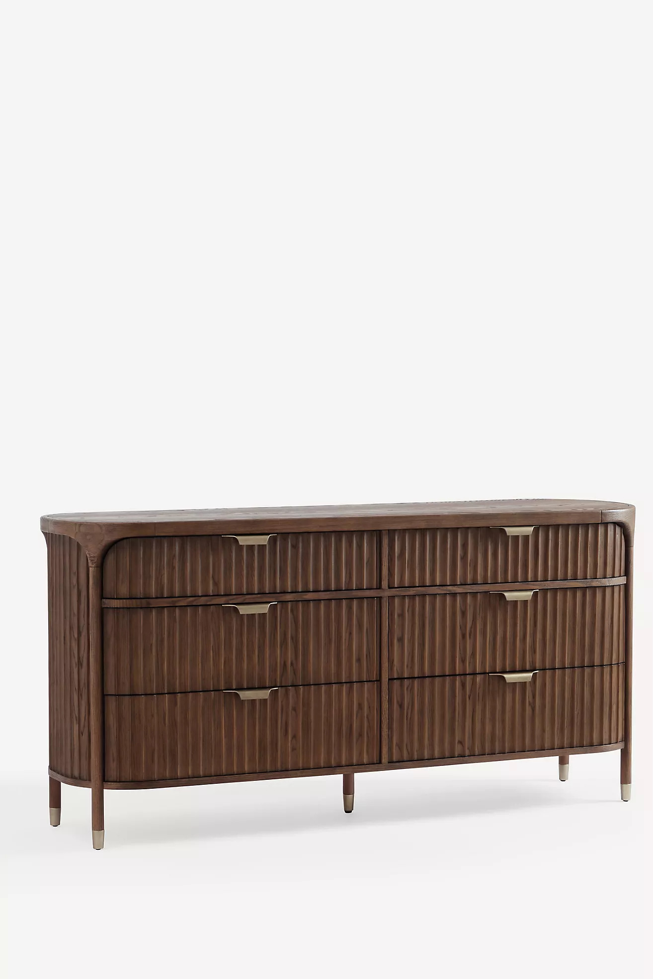 The Isla Fluted-Wood Six-Drawer Dresser | Anthropologie (US)