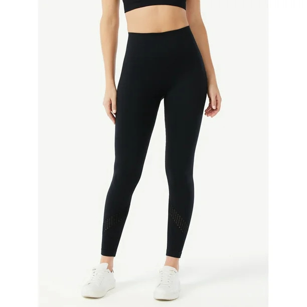 Sofia Active by Sofia Vergara Women’s Seamless High-Waisted Directional Rib Leggings - Walmart.... | Walmart (US)