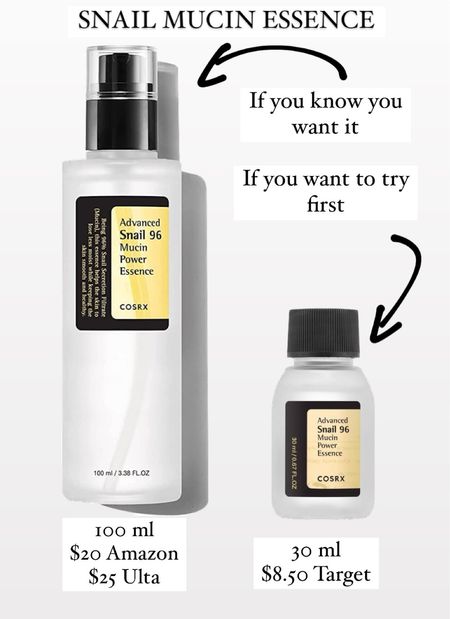 Use snail mucin essence after cleansing and before serums. Press into skin for a smoother brighter less wrinkled and more firm skin! 