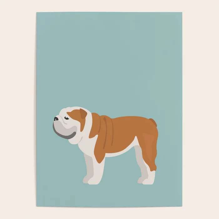 English Bulldog Poster | Society6