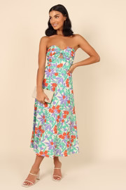 Vanessa Strapless Midi Dress - Multi | Petal & Pup (US)