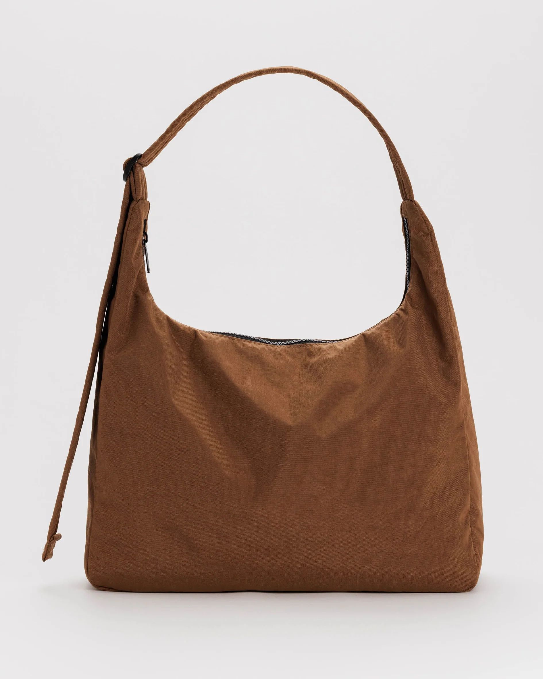 Nylon Shoulder Bag : Brown - Baggu | BAGGU