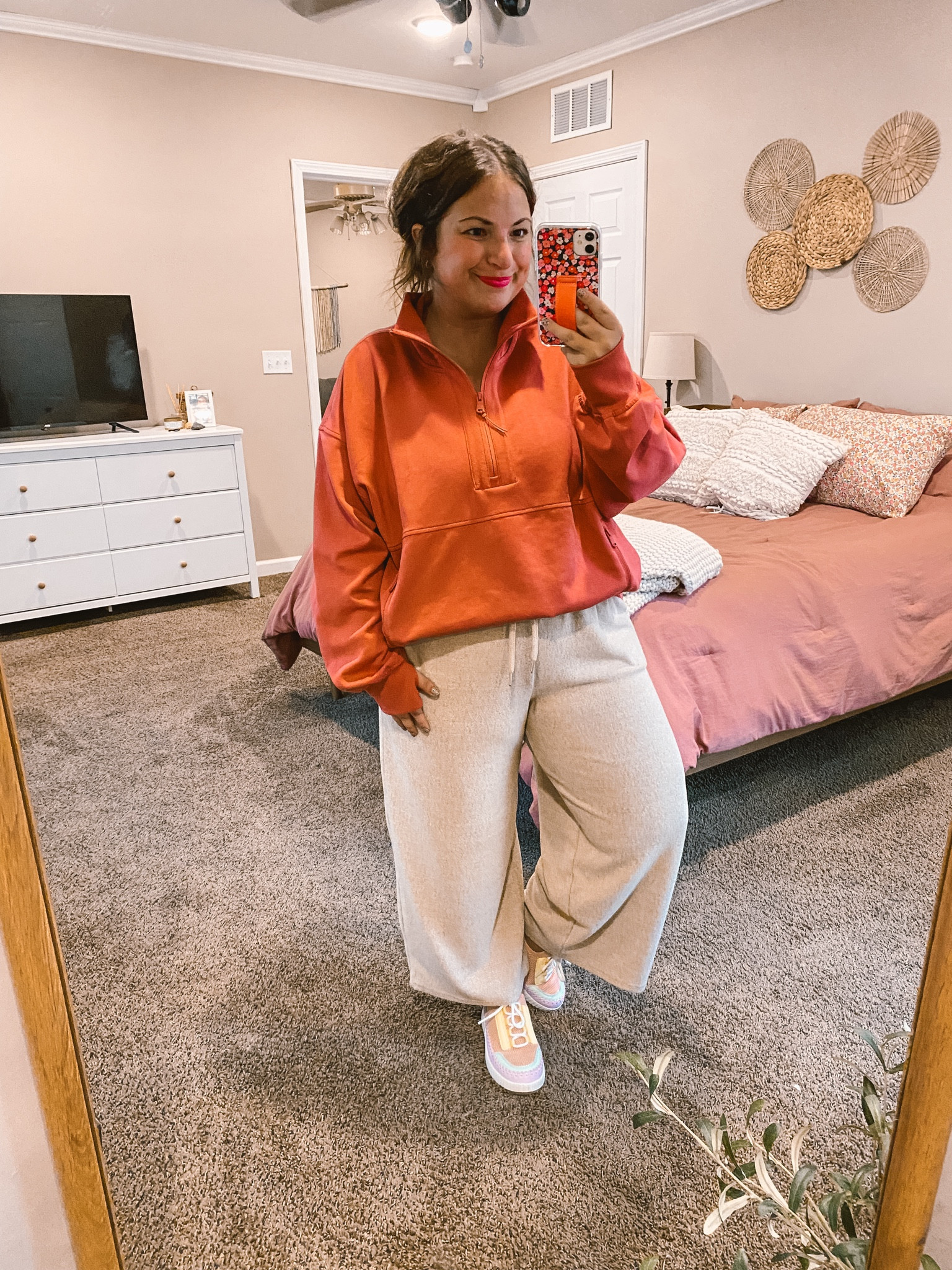 Obsessed with comfy fits for fall! Sneakers are DSW, cozy sweater pants are Walmart, quarter zip is Old Navy.

sneakers: wearing kids size, but linking the adult version below as well!
pants: fit true to size // wearing a large
quarter zip: fits oversized // wearing a large

#LTKFindsUnder100 #LTKStyleTip #LTKFindsUnder50