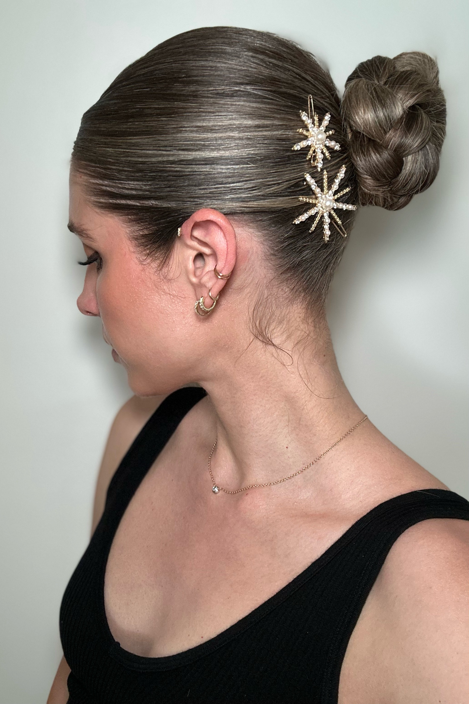 Slicked back braided bun for an evening out 🙃

#LTKbeauty #LTKstyletip